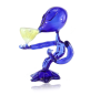 Preview: Super Heroes Glaspfeife Alien blau